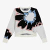 Ted Baker Avrella Jacquard Floral-embroidery Woven Jumper -Sweaty Bety Clothing Shop R04128542 WHITE M