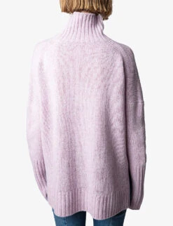 Zadig & Voltaire Alma Love-slogan Knitted Wool Jumper -Sweaty Bety Clothing Shop R04134402 PARME ALT03