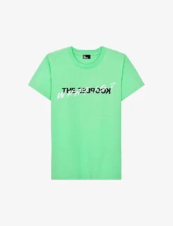 THE KOOPLES 'What Is?' Logo-print Cotton-jersey T-shirt