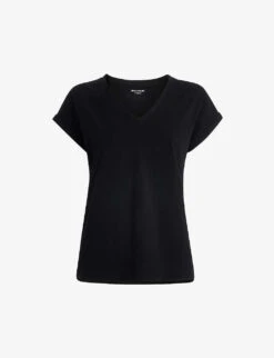 Whistles Willa V-neck Organic-cotton T-shirt