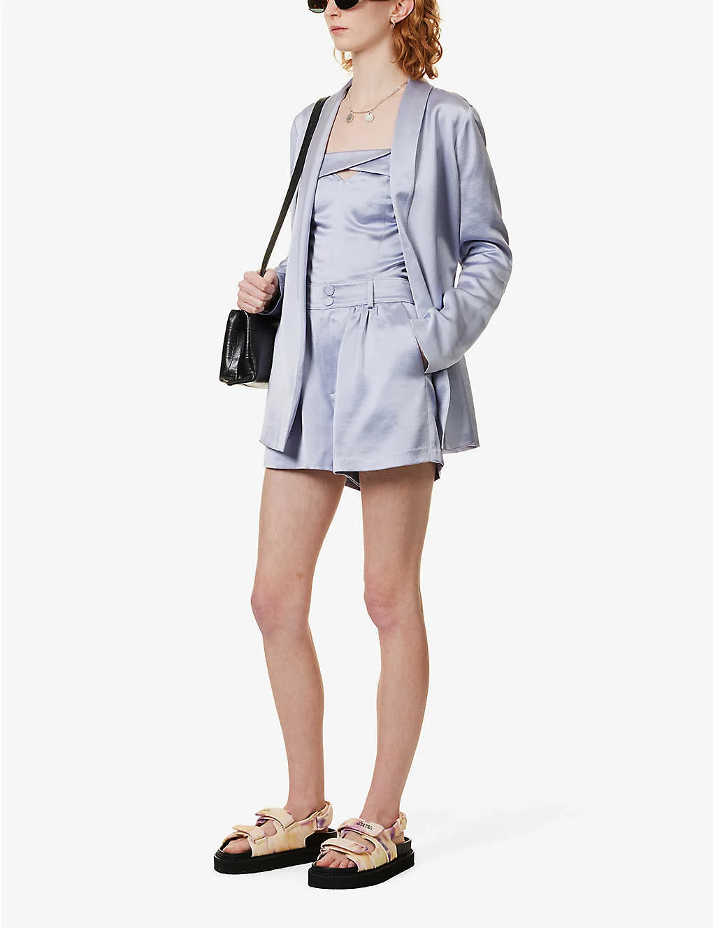 Paige Cypress Mid-rise Satin Shorts 4 Paige Cypress Mid-rise Satin Shorts - Image 2