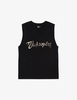 THE KOOPLES Snake-print Logo Cotton T-shirt