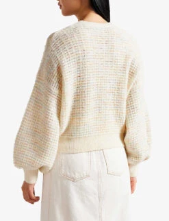 Ted Baker Avalee Knitted Stretch-woven Jumper -Sweaty Bety Clothing Shop R04139114 MULTICOL ALT03