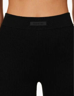 ESSENTIALS Sport High-rise Knitted Shorts -Sweaty Bety Clothing Shop R04142431 JETBLACK ALT04