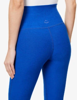 Beyond Yoga Spacedye Brand-print Flared-leg High-rise Stretch-woven Leggings -Sweaty Bety Clothing Shop R04143881 ELECTRICROYALHEATHER ALT04