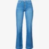 Paige Leenah Flared-leg High-rise Stretch-denim Jeans -Sweaty Bety Clothing Shop R04144096 MIDBLUEMINIMALWASH M