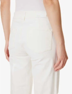 Paige Leenah Lace-up Flared-leg Wide-rise Stretch-denim Jeans -Sweaty Bety Clothing Shop R04144130 TONALECRU ALT05