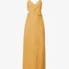 Ellie Cut-out Linen Maxi Dress -Sweaty Bety Clothing Shop R04144898 MUSTARDYELLOW M
