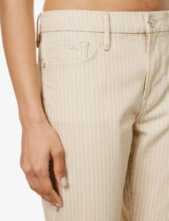 FRAME Le Crop Mini Boot Boot-cut Mid-rise Jeans -Sweaty Bety Clothing Shop R04146386 SANDMULTI ALT04