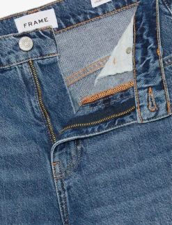 FRAME Barrel Ultra High Rise Wide-leg Jeans -Sweaty Bety Clothing Shop R04146442 DELAMO ALT06