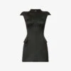 Coperni Structured-cups A-line Woven Mini Dress
