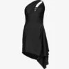 Coperni Cut-out Asymmetric-hem Stretch-woven Mini Dress 1 Coperni Cut-out Asymmetric-hem Stretch-woven Mini Dress -Sweaty Bety Clothing Shop R04147545 BLACKBLACK M