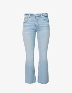 CITIZENS OF HUMANITY Isola Faded Flared Mid-rise Stretch-denim Jeans