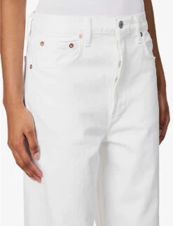 AGOLDE Baggy Wide-leg Low-rise Organic-denim Jeans -Sweaty Bety Clothing Shop R04148476 MILKSHAKEWHITE ALT04