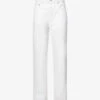 AGOLDE Baggy Wide-leg Low-rise Organic-denim Jeans -Sweaty Bety Clothing Shop R04148476 MILKSHAKEWHITE M