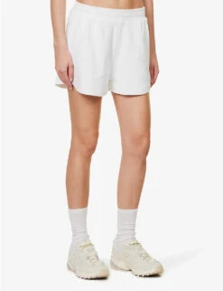 Zinnia Soho Cotton-towelling Shorts -Sweaty Bety Clothing Shop R04148922 WHITE ALT02