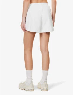 Zinnia Soho Cotton-towelling Shorts -Sweaty Bety Clothing Shop R04148922 WHITE ALT03