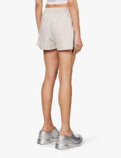 Daily Paper Reportia Drawstring-waist Cotton Shorts -Sweaty Bety Clothing Shop R04148970 HUSHEDVIOLET ALT03