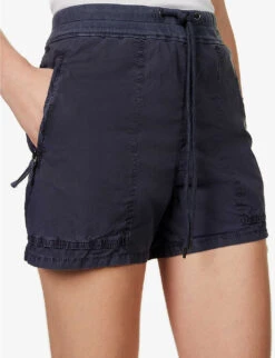 JAMES PERSE Utility High-rise Stretch-cotton Shorts -Sweaty Bety Clothing Shop R04149006 TITAN ALT04