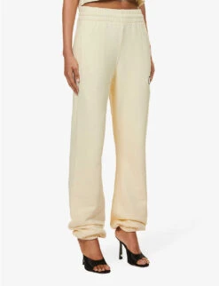 Tapered Mid-rise Cotton Jogging Bottoms -Sweaty Bety Clothing Shop R04149019 BEIGEBLACK ALT02