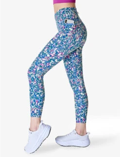 Sweaty Betty Power 7/8 Workout Graphic-print Stretch-jersey Leggings -Sweaty Bety Clothing Shop R04150347 BLUEMAGMAPRINT ALT02