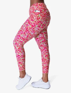 Sweaty Betty Power 7/8 Dab-print High-rise Skinny Stretch-nylon Leggings -Sweaty Bety Clothing Shop R04150348 PINKDABPRINT ALT02