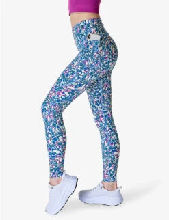 Sweaty Betty Power Workout Graphic-print High-rise Stretch-jersey Leggings 9 Sweaty Betty Power Workout Graphic-print High-rise Stretch-jersey Leggings -Sweaty Bety Clothing Shop R04150350 BLUEMAGMAPRINT ALT02