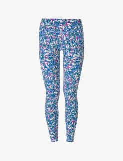 Sweaty Betty Power Workout Graphic-print High-rise Stretch-jersey Leggings