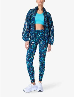 Sweaty Betty Zero Gravity Running Stretch-jersey Leggings -Sweaty Bety Clothing Shop R04150355 BLUEANIMALPRINT ALT01