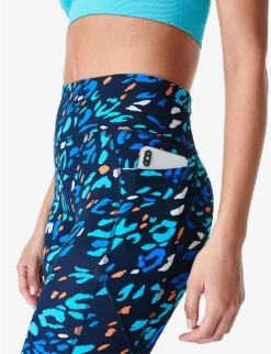 Sweaty Betty Zero Gravity Running Stretch-jersey Leggings -Sweaty Bety Clothing Shop R04150355 BLUEANIMALPRINT ALT04