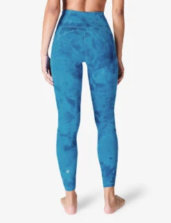 Sweaty Betty Super Soft Spray-print Stretch-nylon Leggings -Sweaty Bety Clothing Shop R04150383 BLUESPRAYDYEPRINT ALT03