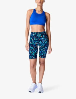 Sweaty Betty Stamina Soft-cup Stretch-woven Sports Bra -Sweaty Bety Clothing Shop R04150397 LIGHTNINGBLUE ALT01