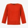 Weekend Max Mara Alce Three-quarter-length-sleeve Cashmere Jumper -Sweaty Bety Clothing Shop R04151230 RED M