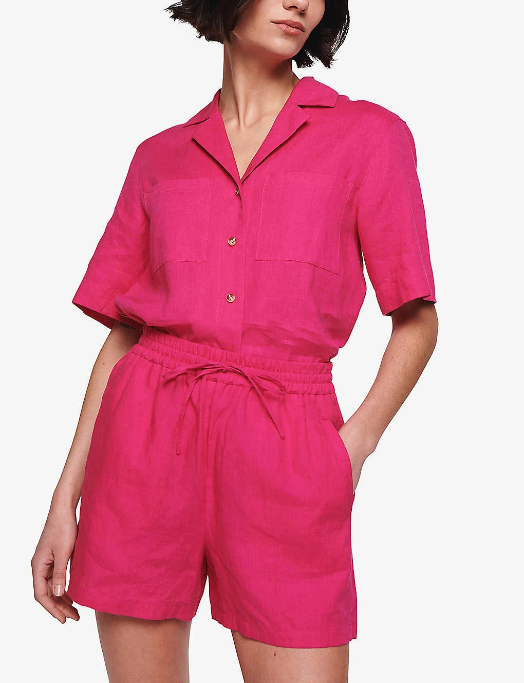 Hauti Relaxed-fit Linen Shorts 5 Hauti Relaxed-fit Linen Shorts - Image 3