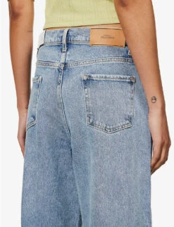 7 For All Mankind Zoey Wide-leg High-rise Stretch-denim Jeans -Sweaty Bety Clothing Shop R04152107 ODETO ALT05