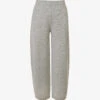 THEORY Elasticated-waist Relaxed-fit Wool And Cashmere-blend Trousers
