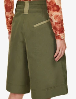 Ganni Mid-rise Belted Woven Shorts -Sweaty Bety Clothing Shop R04152894 KALAMATA ALT04