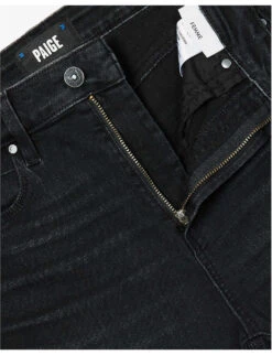 Paige Femme Bootleg High-rise Stretch-denim Jeans -Sweaty Bety Clothing Shop R04153154 BLACKWILLOW ALT05