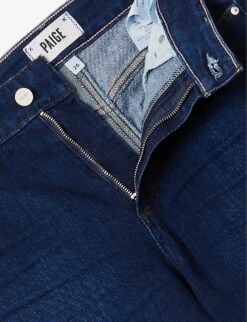 Paige Anessa Distressed Mid-rise Wide-leg Cotton-blend Jeans -Sweaty Bety Clothing Shop R04153157 THEDISCO ALT06