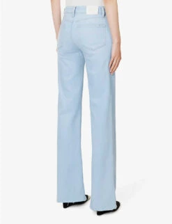 Paige Leenah Flared Mid-rise Denim-blend Jeans 11 Paige Leenah Flared Mid-rise Denim-blend Jeans -Sweaty Bety Clothing Shop R04153161 INDIGOGLITZCOATING ALT03
