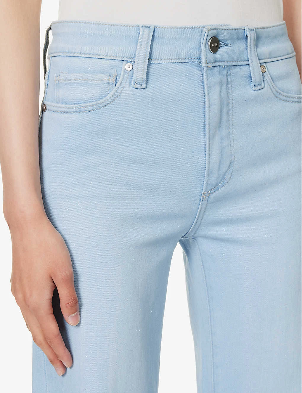 Paige Leenah Flared Mid-rise Denim-blend Jeans 7 Paige Leenah Flared Mid-rise Denim-blend Jeans - Image 5