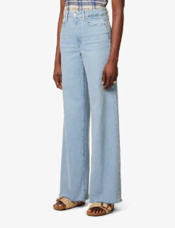 Paige Harper Wide-leg High-rise Stretch-denim Jeans -Sweaty Bety Clothing Shop R04153163 KIANNIDISTRESSED ALT02