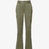 Paige Dion Cargo-pocket Straight-leg Mid-rise Cotton-blend Jeans