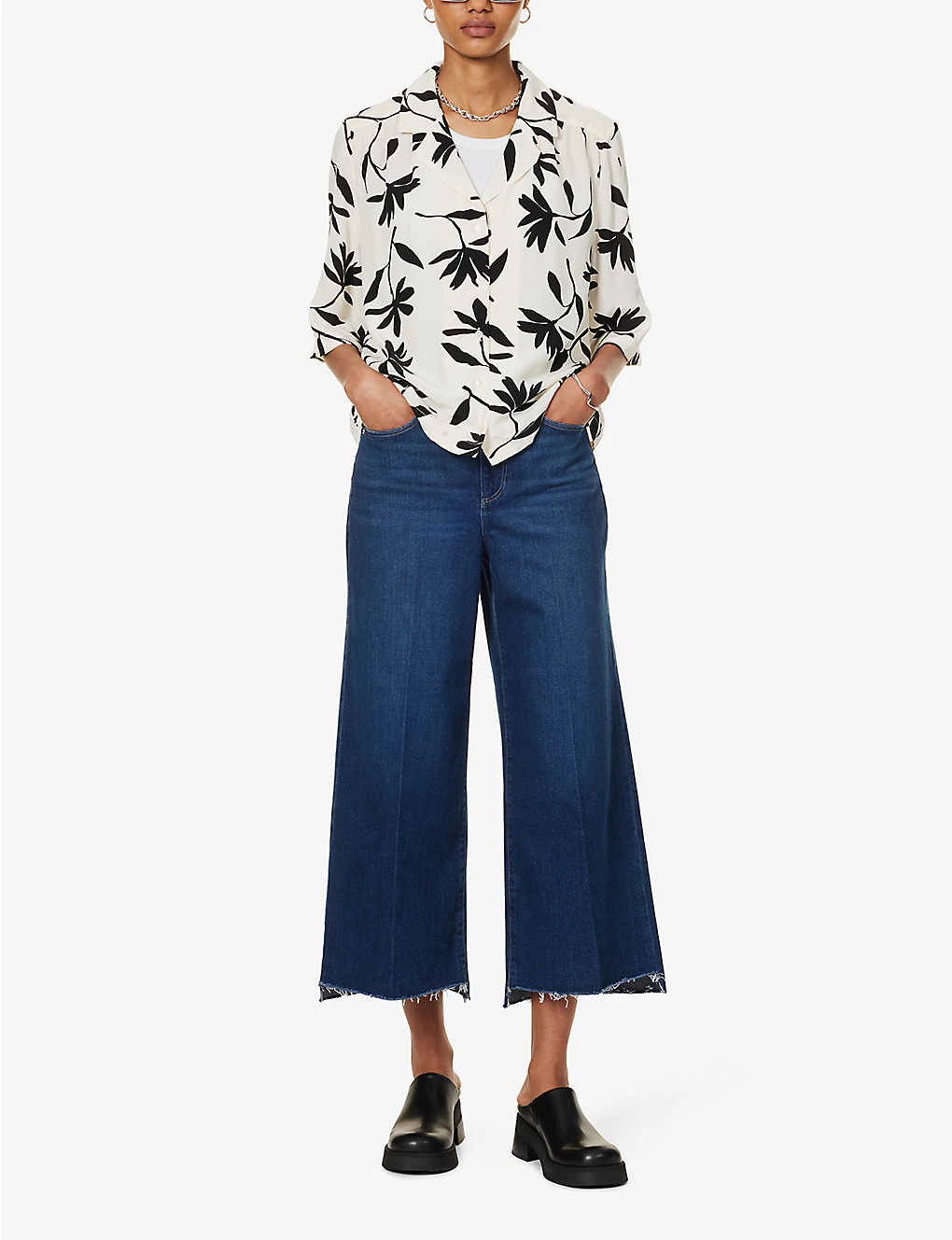 Paige Frankie Raw-hem High-rise Straight-leg Stretch-denim Jeans 4 Paige Frankie Raw-hem High-rise Straight-leg Stretch-denim Jeans - Image 2