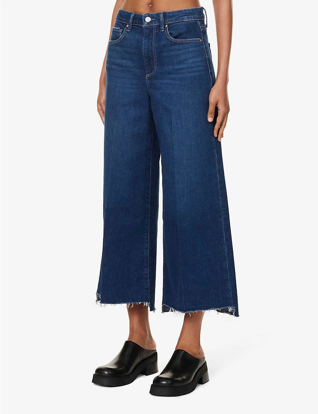 Paige Frankie Raw-hem High-rise Straight-leg Stretch-denim Jeans 5 Paige Frankie Raw-hem High-rise Straight-leg Stretch-denim Jeans - Image 3