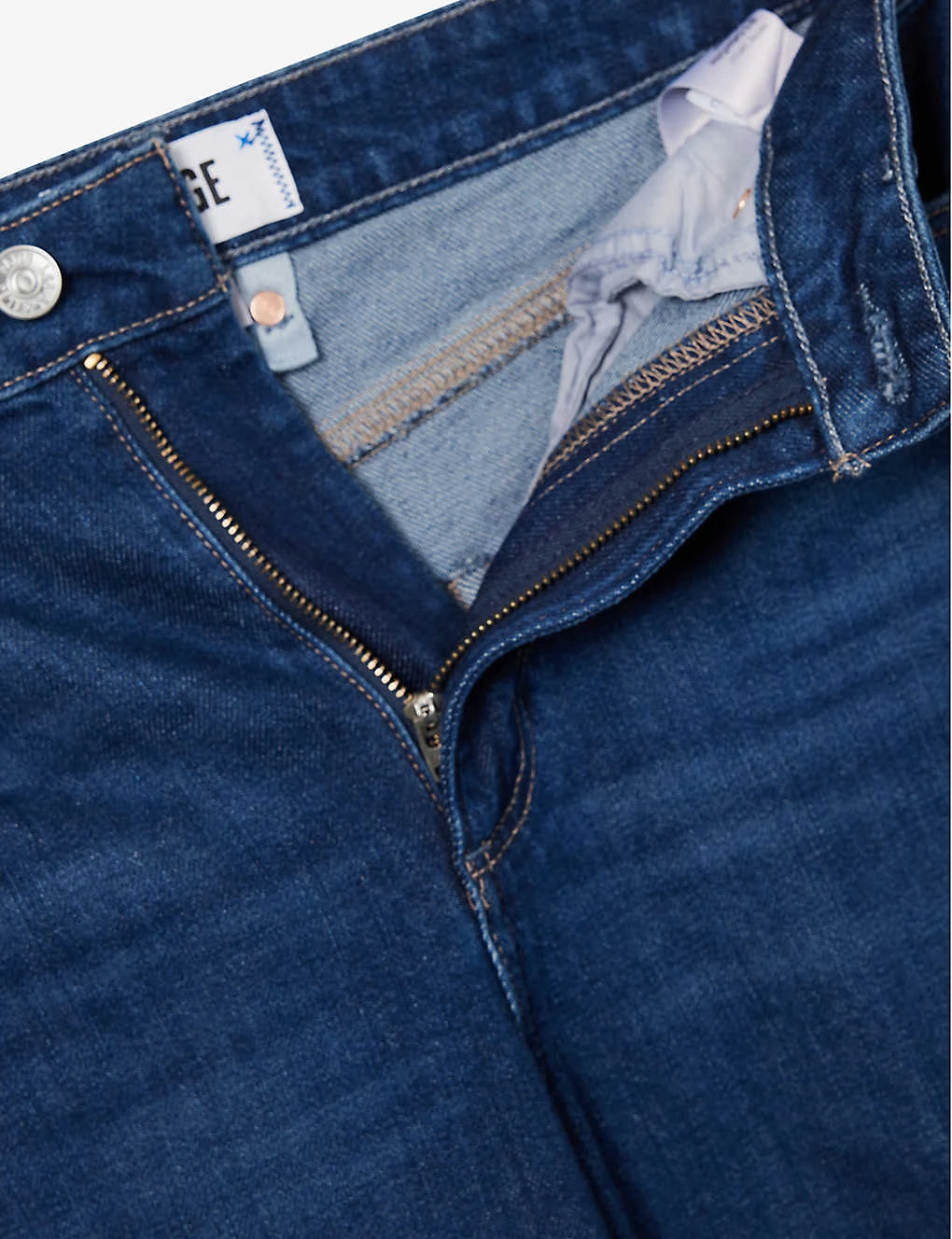 Paige Frankie Raw-hem High-rise Straight-leg Stretch-denim Jeans 9 Paige Frankie Raw-hem High-rise Straight-leg Stretch-denim Jeans - Image 7