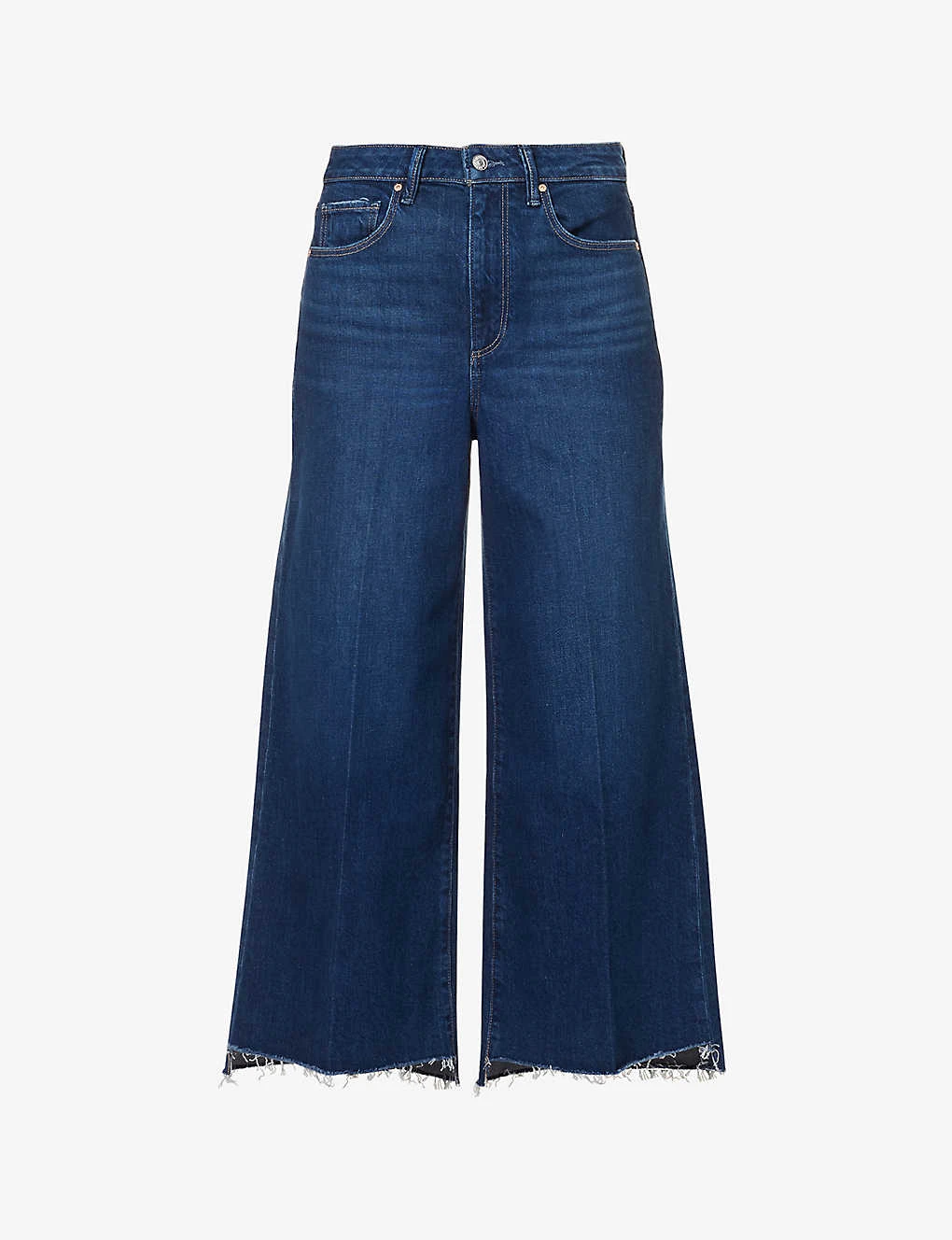 Paige Frankie Raw-hem High-rise Straight-leg Stretch-denim Jeans 3 Paige Frankie Raw-hem High-rise Straight-leg Stretch-denim Jeans