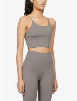 Ultimate Tank Scoop-neck Stretch-woven Bra -Sweaty Bety Clothing Shop R04153498 COCOA ALT02