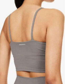 Ultimate Tank Scoop-neck Stretch-woven Bra -Sweaty Bety Clothing Shop R04153498 COCOA ALT04
