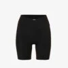 Ultimate Wrap-over High-rise Stretch-woven Shorts -Sweaty Bety Clothing Shop R04153510 BLACK M